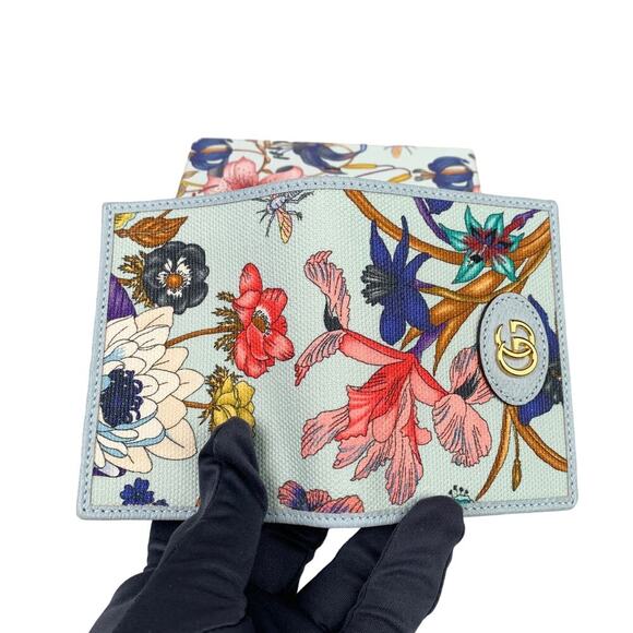 NIB Gucci Wallet Flora GG Marmont Canvas - Picture 6 of 10